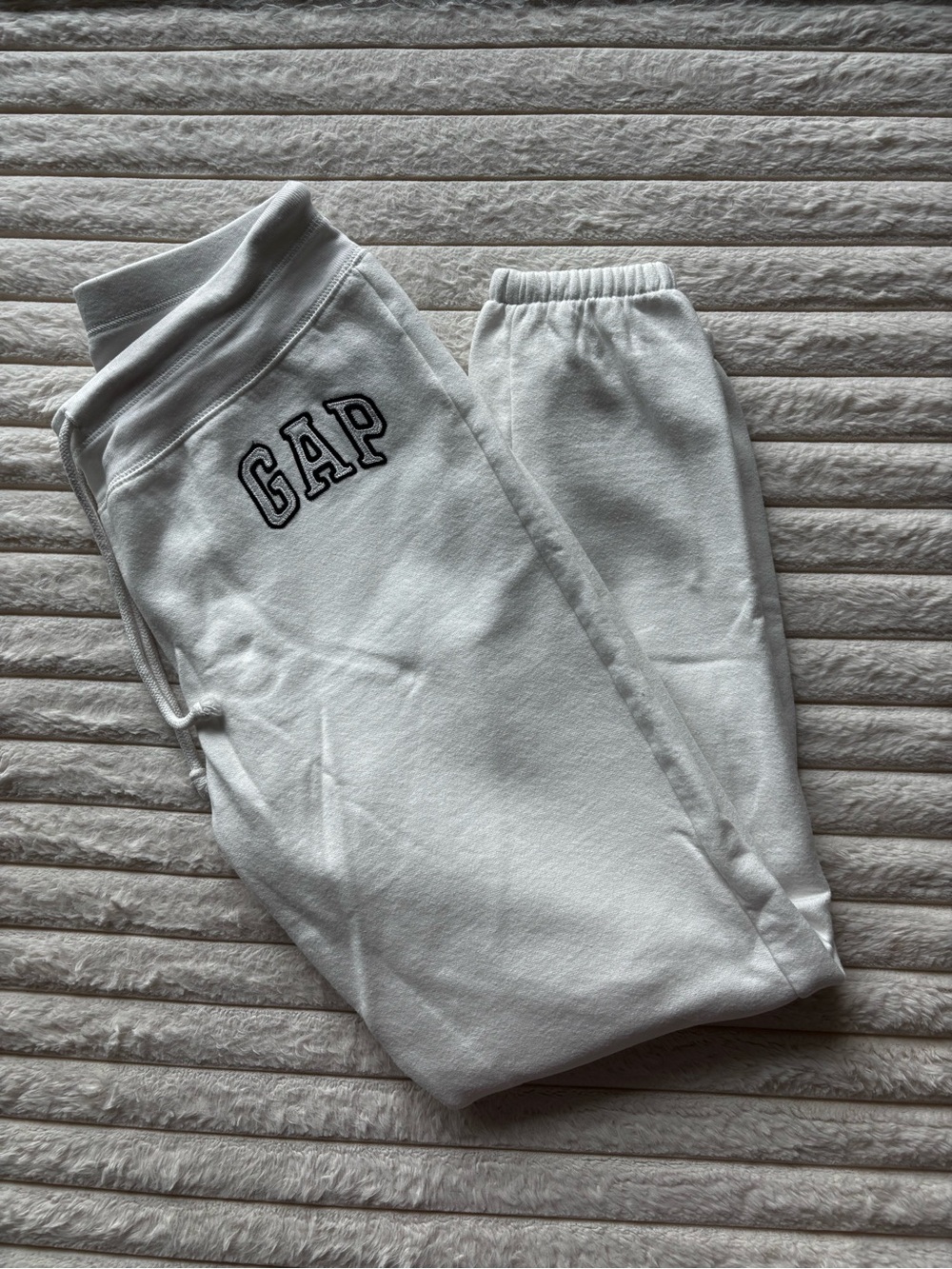 GAP Kids White Logo Sweatpants
